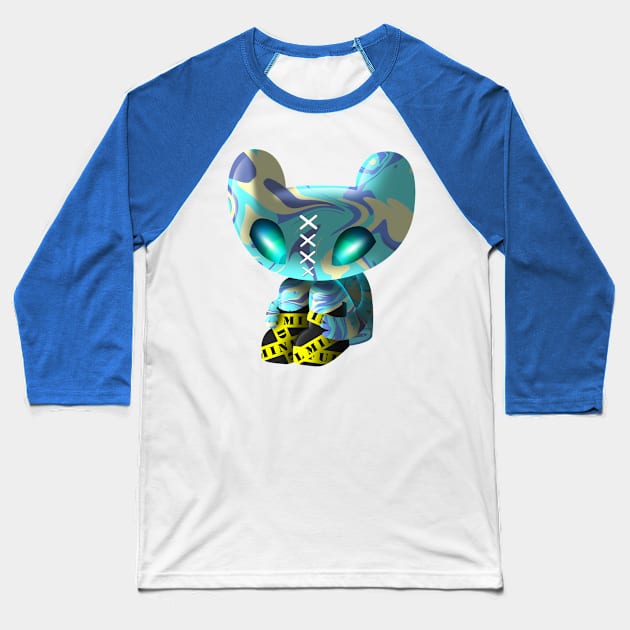 chill cat cyan boi no mask Baseball T-Shirt by chachazart